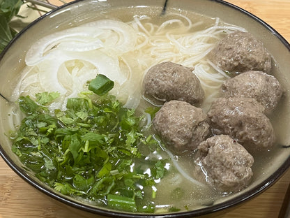 Meatball Noodle Soup "Pho Bo Vein"